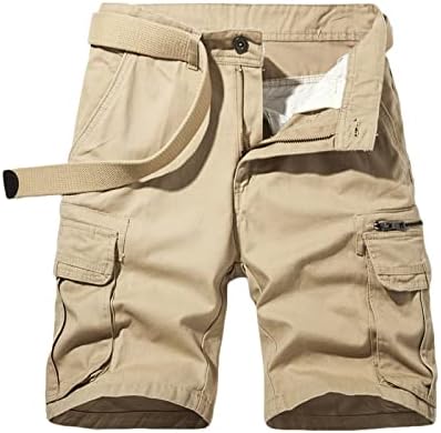 מטען קלאסי לגברים נמתח קיץ קצר כפתור רוכסן מוצק מכנסיים מכנסיים קצרים קצוצים מסוג ישר