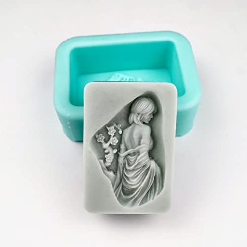 טיאובוג יופי לוקח צורת אמבטיה עובש סבון סיליקון לשימוש חוזר DIY תבניות נרות בעבודת יד 3D עוגת אפייה כלי מנטה
