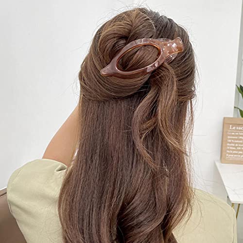 טמפרמנט קטעי ברווז קליפים שיער מחזיק קוקו מחזיק שיער טופר סרטן חטיפים אקריליים סיכות שיער לבושות לבנות נשים