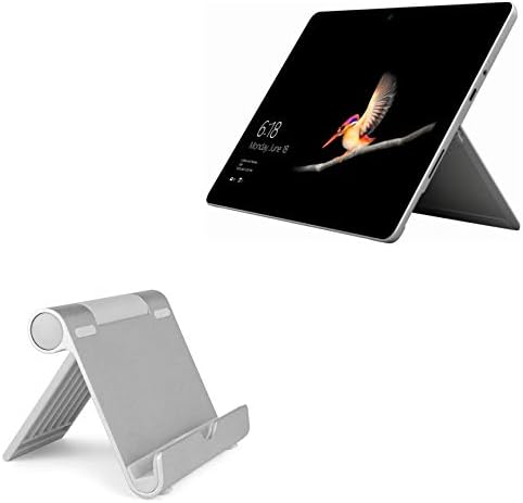 עמדת גלי תיבה ותואמת תואם ל- Microsoft Surface Go - versaview אלומיניום מעמד, נייד, עמדת צפייה מרובה זווית עבור Microsoft Surface Go Go