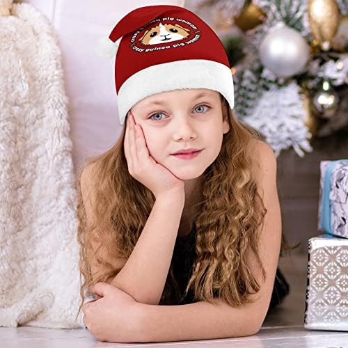 מטורף גינאה חזיר אישה חג המולד כובע רך קטיפה סנטה כובע מצחיק כפה עבור חג המולד לשנה חדשה חגיגי מפלגה