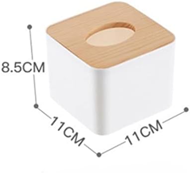 BKDFD מעץ מלא מפית מפית מרובע צורה מעץ קופסת רקמות מפלסטיק קופסת נייר מטבח בית קופסת אחסון אחסון
