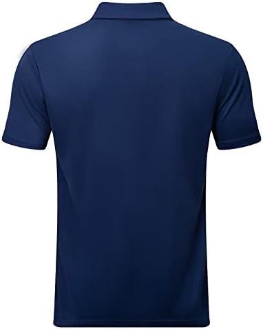 חולצות פולו לגברים של Swisswell ביצועי שרוול קצר ביצועים קטיוניים חולצות גולף צווארון חולצות אתלטיות