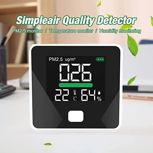 IRDFWH PM2.5 גלאי איכות אוויר גלאי טמפרטורה לחות מד גז צג גז LCD מסך מדחום אבק רב פונקציונל
