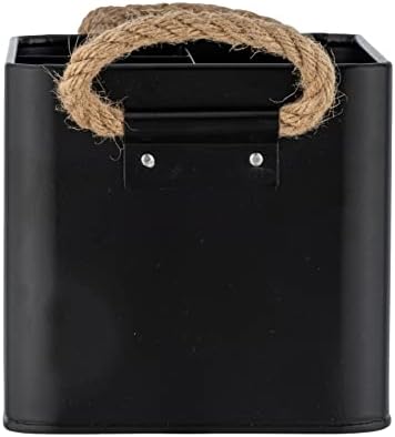 קופסת אמבטיה של וונקו גארה עם 4 תאים קופסת אחסון פלדה שחורה 19 x 12.5 x 13 סמ שחור