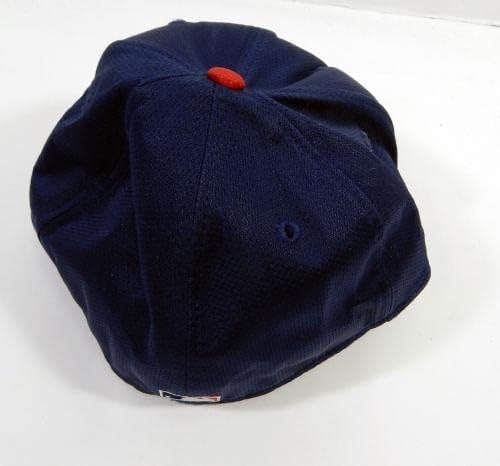 1999-00 אטלנטה ברייבס מארק דרוסה 2 משחק נעשה שימוש בצי כובע 7.125 DP22817 - משחק כובעי MLB