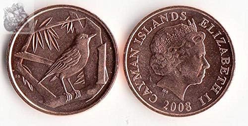איי קיימן חדשים אמריקאים מטבע נקודה אחת מטבע 2008 גרסת אוסף מתנות מטבעות זרות