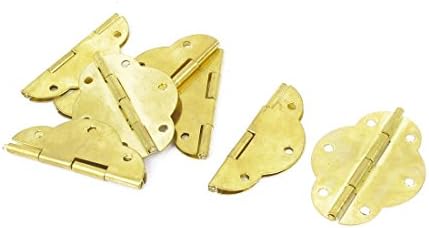 AEXIT מגירת בית חומרה ומנעולים צורה סגלגלה ציר קת קיפול טון צירי זהב ארוך 1.9 צליל 8 יחידות