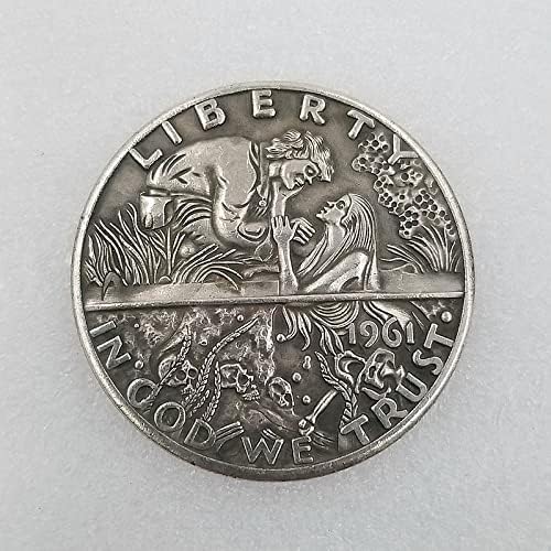 מלאכות עתיקות 1961 ליברטי בל וונדרר סילבר מטבע זיכרון מטבע כסף דולר 2994