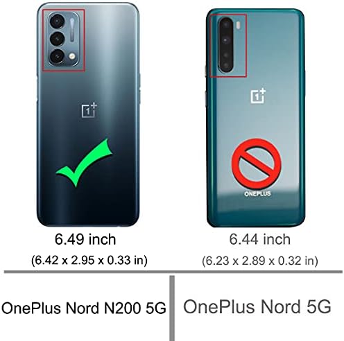 אוסופטר עבור OnePlus nord N200 5G Case עם מגן מסך 2 יחידות 2 PC
