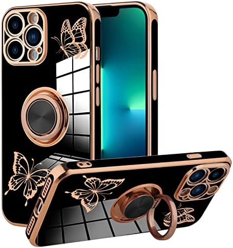 קנגהאר תואם למארז iPhone 13 Pro Max לנשים בנות 6.7 אינץ