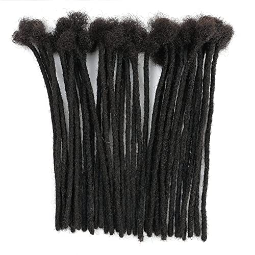 12 אינץ 20 גדילים לוק הרחבות 0.8 סמ רוחב ראסטות הרחבות שיער טבעי סרוגה לוק הרחבות קבוע ראסטות הרחבות שיער טבעי עבור שחור נשים או גברים