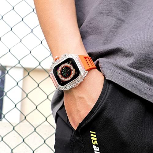 ערכת Mod Kangdd עבור Apple Watch Ultra 49 ממ סדרת כיסוי מגן 8 7 6 5 5 4 SE צמיד צמיד רצועת שעון קלה חובה קלה מחוספסת