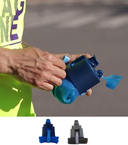 Almacura 2 חבילה בקבוקי מים קורסים סיליקון כיתה רפואית מתקפלת כיתה ללא BPA יציבה 22 גרם נסיעות, ניידות, רכיבה על אופניים, טיולים רגליים,