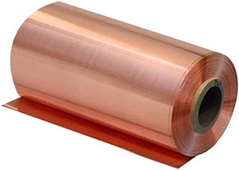 Hapfun Metal Metal Foil Coper Coper Foil נחושת גיליון מתכת חגורת מתכת חתך חומר עבודה גלילי- שימוש כללי קבלני DIY עובי 0.8 ממ צלחת פליז