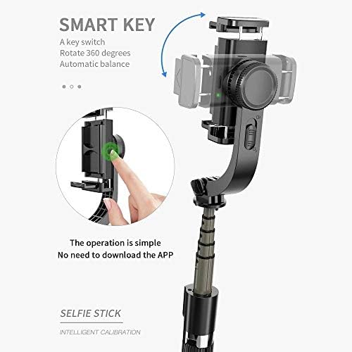 עמדת גלי תיבה והרכבה תואמת ל- Blu G61S - Gimbal Selfiepod, Selfie Stick Stick הניתן להרחבה וידאו Gimbal מייצב ל- Blu G61S - Jet Black