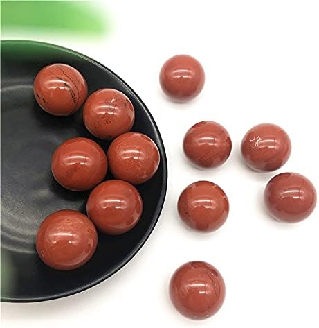 Qiaonnai ZD1226 27-28 ממ 1 PC טבעי אדום אדום ג'ספר קריסטל כדורים כדורי רייקי ריפוי דגימה של אבנים טבעיות ומינרלים אבנים מפוצלות