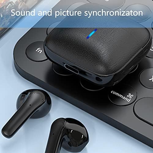 אוזניות Bluetooth של TZNBGO ביטול רעש - אוזניות אלחוטיות עם מיקרופון, אוזניות תצוגת כוח LED עם מארז טעינה אלחוטי, אוזניות קלות משקל קלות,
