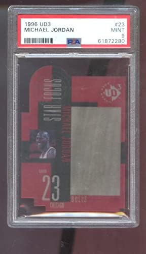1996-97 סיפון עליון UD323 MICHAEL JORDAN PSA 9 כרטיס מדורג NBA STAR Mod 96-97-כרטיסי כדורסל לא חתומים