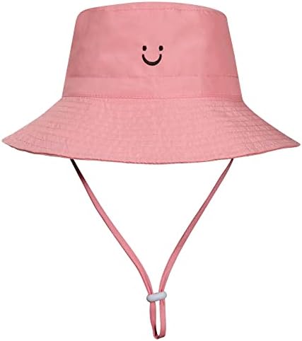 מקסנובה פעוט שמש כובע חיוך פנים עד 50 + תינוק דלי כובע עבור בני בנות 0-5 שנים