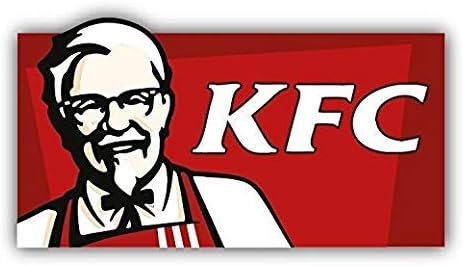 10 שלט מדבקה -KFC מדבקת עוף מטוגן קנטאקי