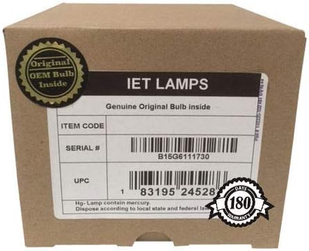 מנורות IET מנורת החלפת OEM מקורית למקרן כריסטי LWU501I באחריות לשנה