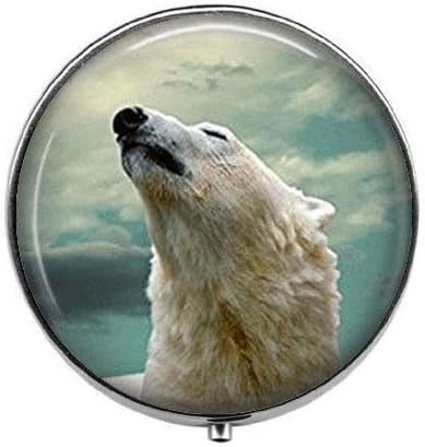 דוב קוטב-דוב קוטב אמנות בעלי החיים גלולת תיבת-קסם גלולת תיבת-זכוכית סוכריות תיבה