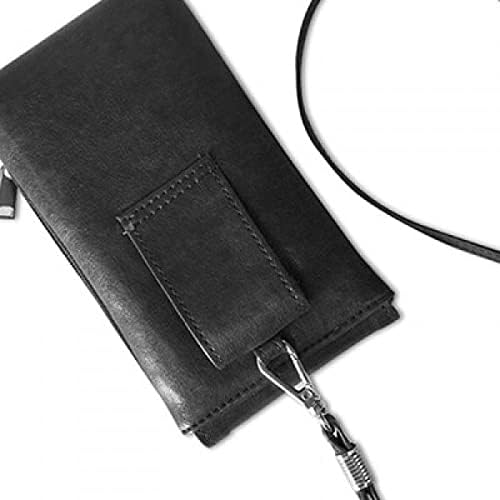 אורנגאוטן שחור לבן ארנק טלפון ארנק תלייה כיס נייד כיס שחור