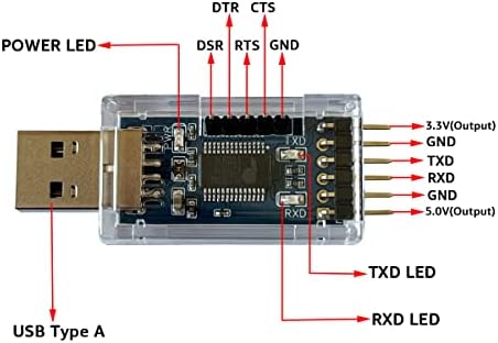 DSD Tech SH-U06B USB ל- TTL מתאם סדרתי עם שבב PL2303GC