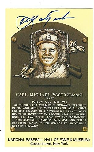 חתימה קרל יסטרזמסקי היכל התהילה של לוח זהב - כרטיסי בייסבול עם חתימה MLB