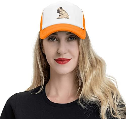 וונקו רשת אבא כובע מתכוונן שטף חמוד פאג כלב בייסבול אבא כובע מצחיק במצוקה כדור נהג משאית כובע לנשים גברים
