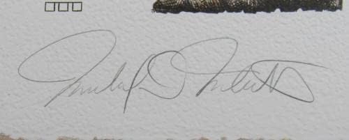 מונטה אירווין חתמה על חתימה אוטומטית 20x24 ליטוגרפיה 2/1000 JSA AC15818 - Art MLB עם חתימה