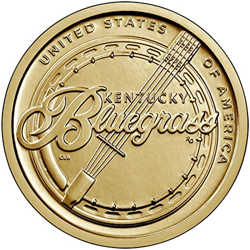 2022 P, D American Innovation Kentucky - Bluegrass - $ 1 מטבע - P ו- D 2 COIN SET DOLLAR US MINT Uncirulated