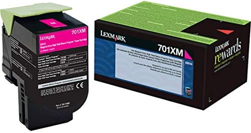 Lexmark 70c1xc0 טונר נוסף בעל תשואה גבוהה, 4000 עמודים, ציאן