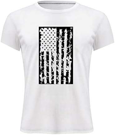 חולצת דגל אמריקאית גברים 4 ביולי חולצת טריקו פטריוטית כוכב פסים ארהב טיז גרפיקה מזדמנים חולצה יום עצמאות