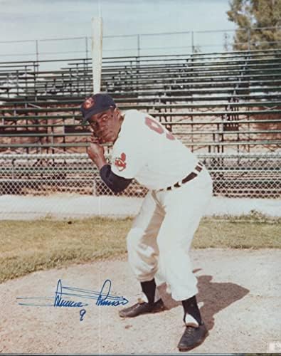 מיני מינוסו קליבלנד אינדיאנים חתמו על חתימה 8x10 צילום W/COA - תמונות MLB עם חתימה