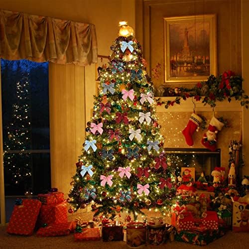 10 יחידות חג המולד קשתות סגנונות שונים קשתות בד עץ חג המולד אביזרי גרלנד קישוטים למסיבת מסיבות סיום סיום קישוטי מסיבות 2022