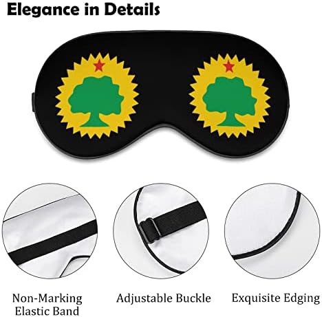 דגל של מסכת עיניים שינה מודפסת של אורומו כיסוי עיניים מכוסות עיוור