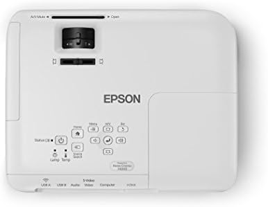 הקולנוע הביתי של Epson 740HD 720p, HDMI, 3LCD, 3000 צבע לומן ובהירות לבנה מקרן קולנוע ביתי