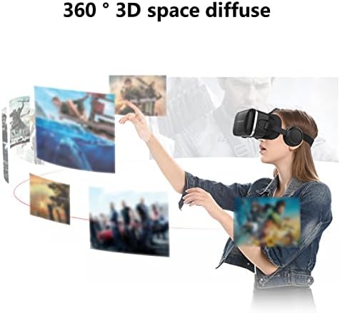 משקפי הגנה לעיניים עם אור כחול מציאות מדומה קסדה 3 אינץ 'מסך גדול בגודל 7 אינץ' תואם לחוויה סוחפת בחלל אנדרואיד 3 ד ' / משקפי מציאות מדומה