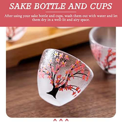 Bestonzon כוסות סאקה יפניות SAKE SAKE SET סיר יין עם 4 יחידות כוסות SAKE SAME