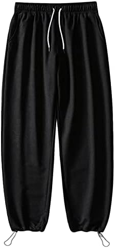 ג 'שיפאנג ג' יוסו גברים של צמר רצים מכנסיים בבאגי כותנה הרמון מכנסיים עם כיסים אתלטי רפוי מכנסי טרנינג לאימון