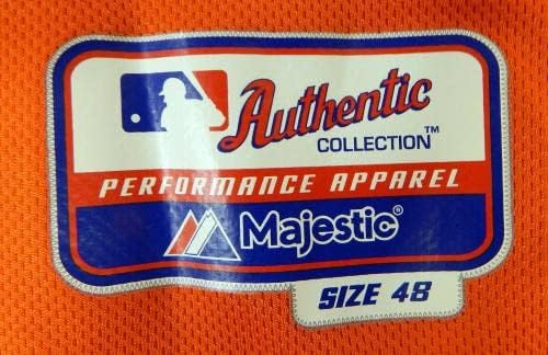 2013-2019 יוסטון אסטרוס 14 משחק משמש צלחת שם ג'רזי כתום הוסרה 48 605 - משחק גופיות MLB משומשות