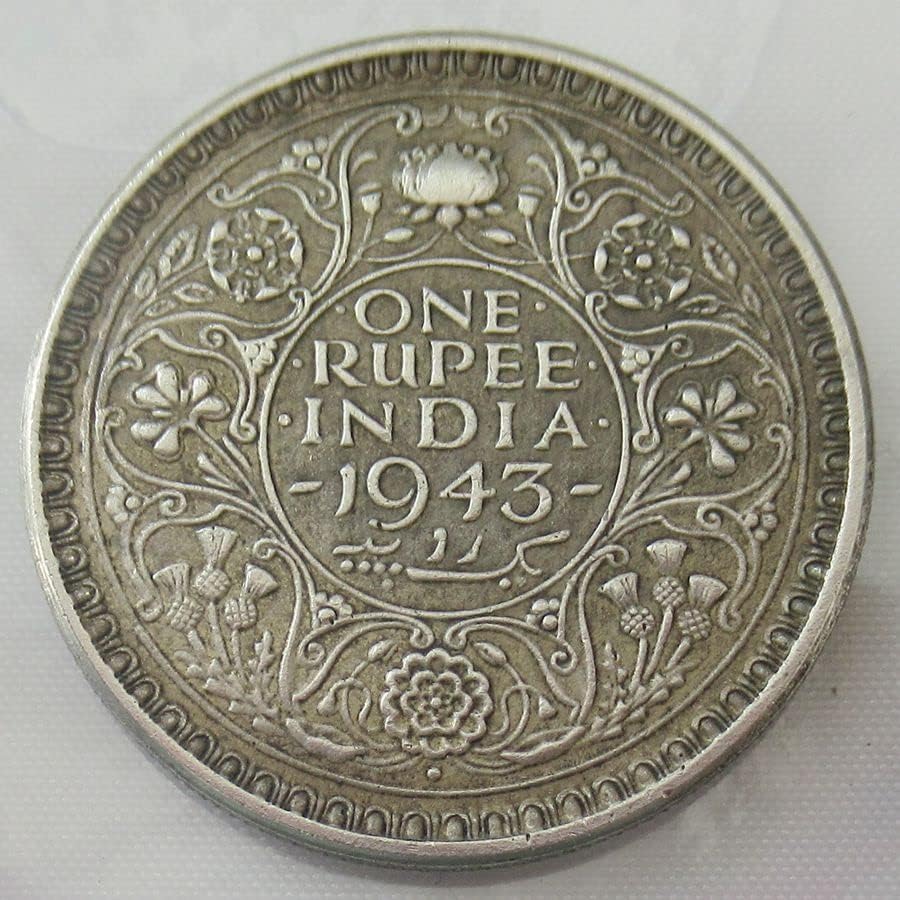 HU HAI XIA דולר דולר 1 רופי הודי 1941-1945 5 מטבעות זיכרון עותק זר 1942