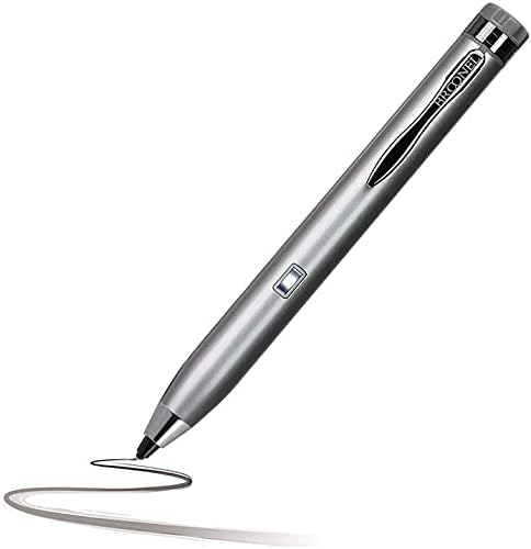 עט חרט דיגיטלי של Broonel Silver Point Digital Active - תואם ל- Asus Zenbook 17 קיפול oled UX9702 17.3