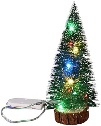 XIOS 2022 קישוטים חג המולד עם עץ LED אורות שולחן עבודה לחג המולד קישוט