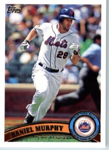 כרטיס בייסבול טופפס 2011 607 דניאל מרפי - ניו יורק מטס - כרטיס מסחר ב- MLB