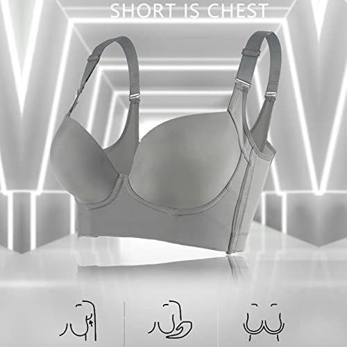 חזיית הלבשה תחתונה לנשים עם Shapewear Incorporated V Bra Brae Seven-Beasted Plus Plus בגודל Plin-Sexy Sexy Naughty