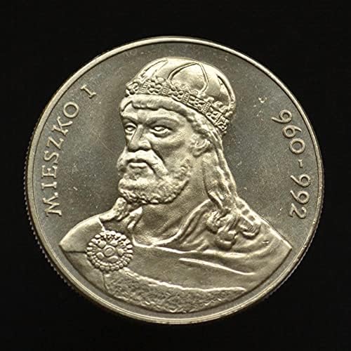 מטבע פולני אוויר 50 Zrotti 1979 סדרת King Meisko I Copper Nickel 30.5 ממ