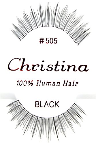 12 חבילות 505 כריסטינה ריסים מזויפים לשיער אנושי